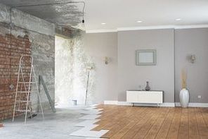 Renovation interior. 3D render